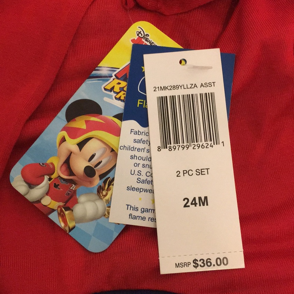 Mikey Mouse 2 piece pajama set- 24M - Picture 3 of 5